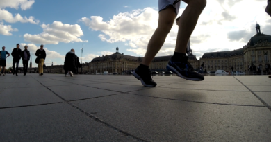 Bordeaux, running sur le Miroir d'Eau