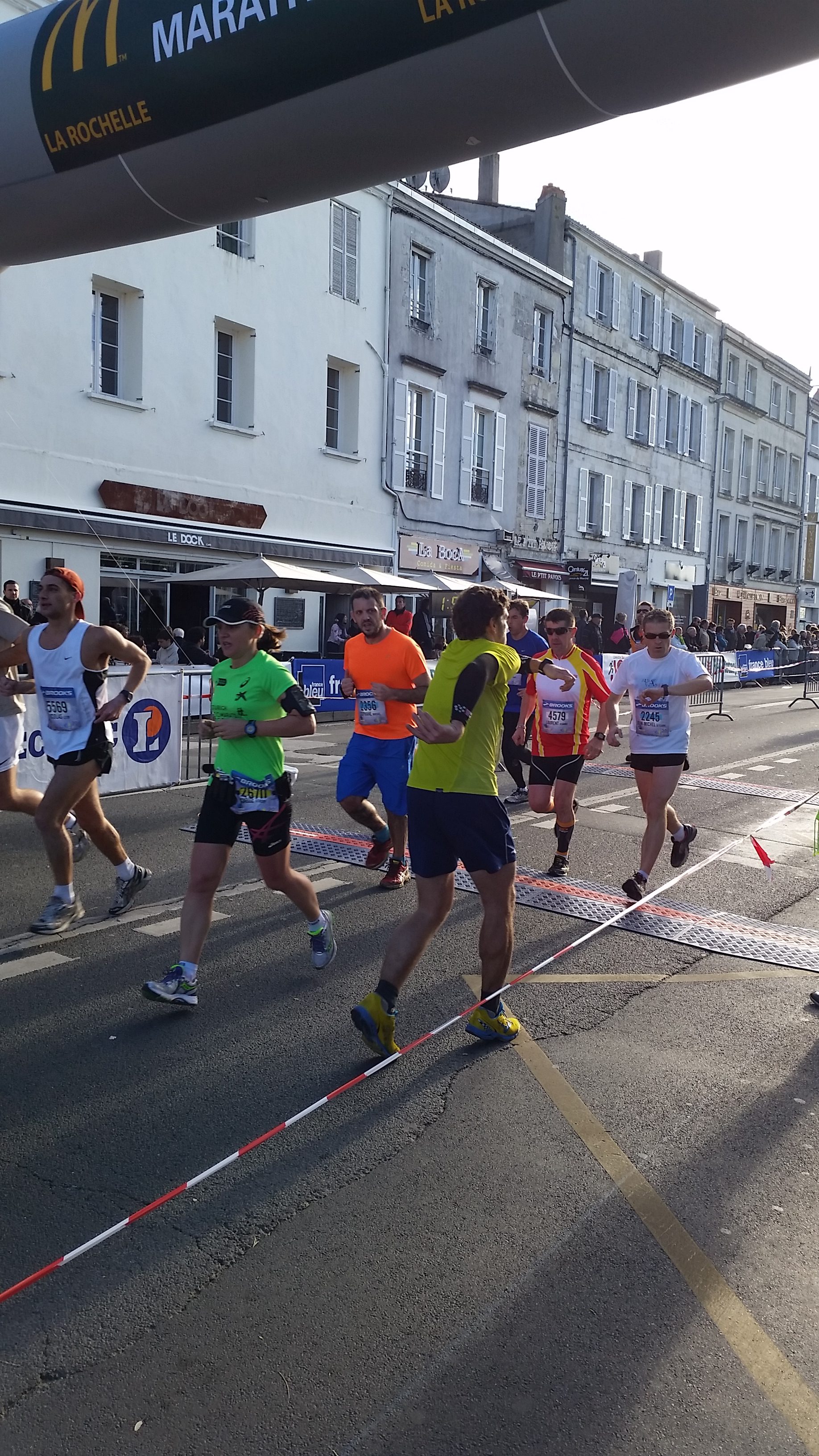 JB à contre-sens au marathon de La Rochelle :)