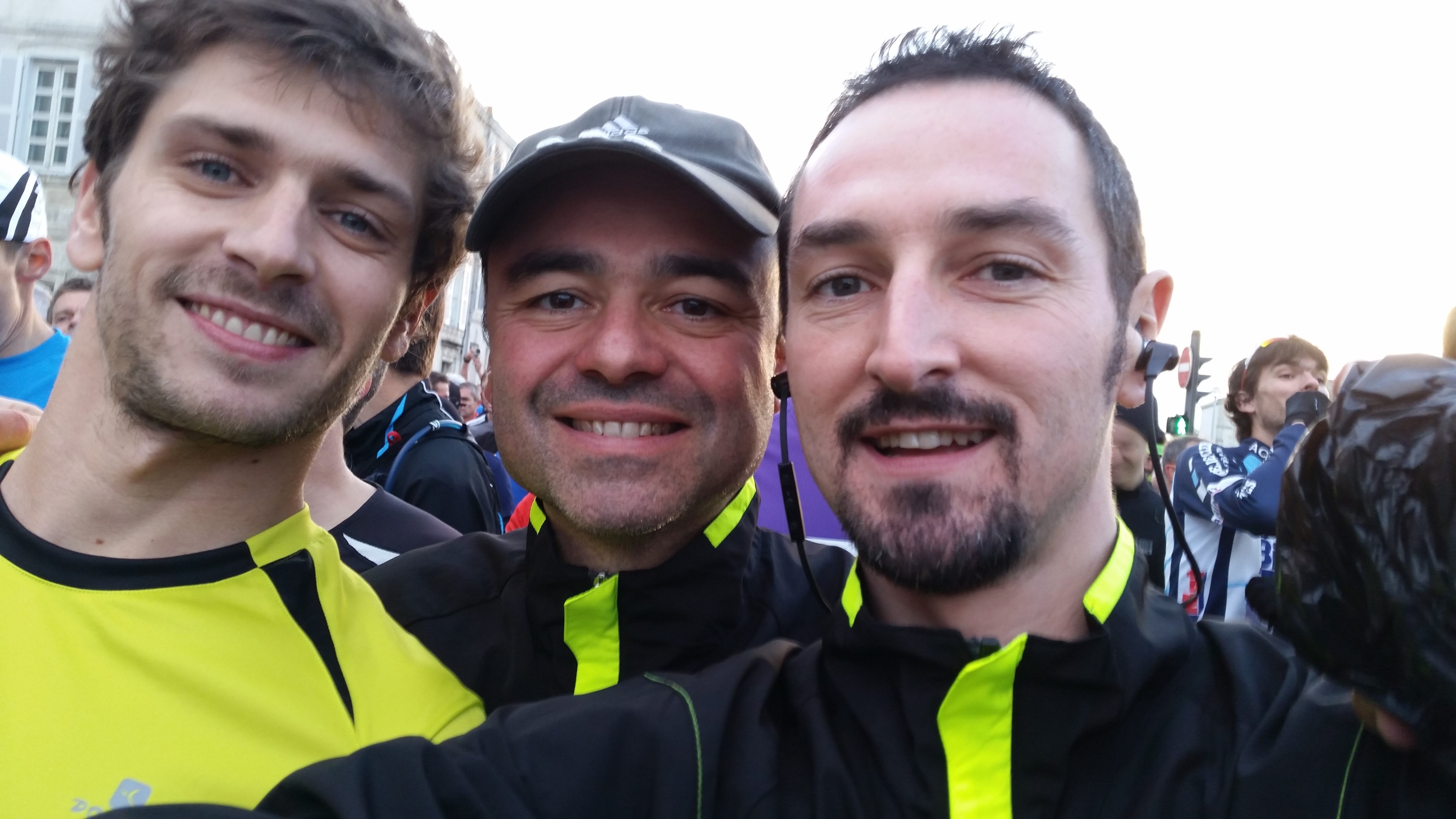 A quelques minutes du départ au marathon de La Rochelle