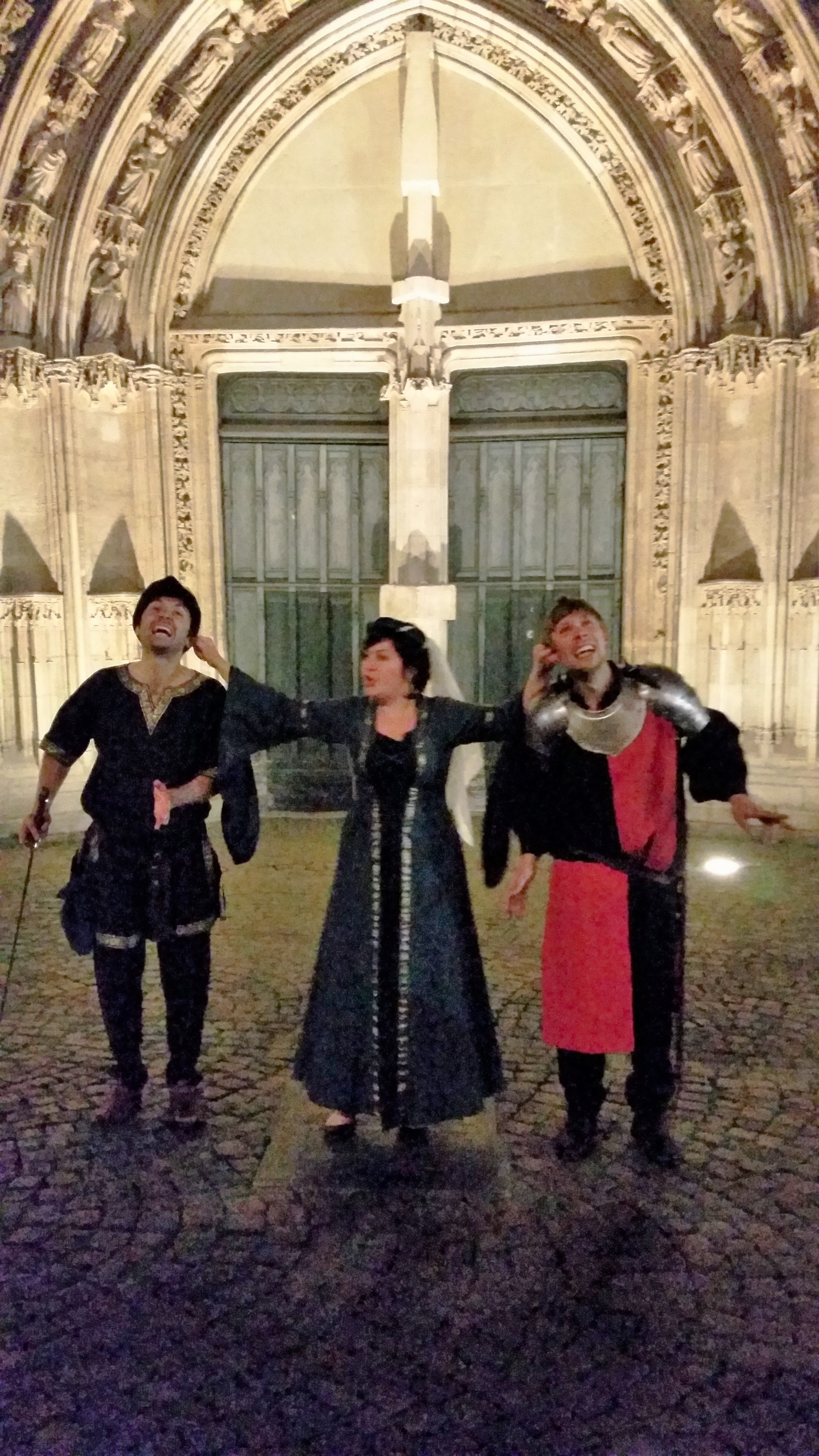 Les 3 acteurs de la visite de Bordeaux by night !